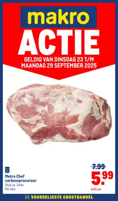 Voorbeeld van Versdeals van winkel Makro geldig vanaf 23-09-2025