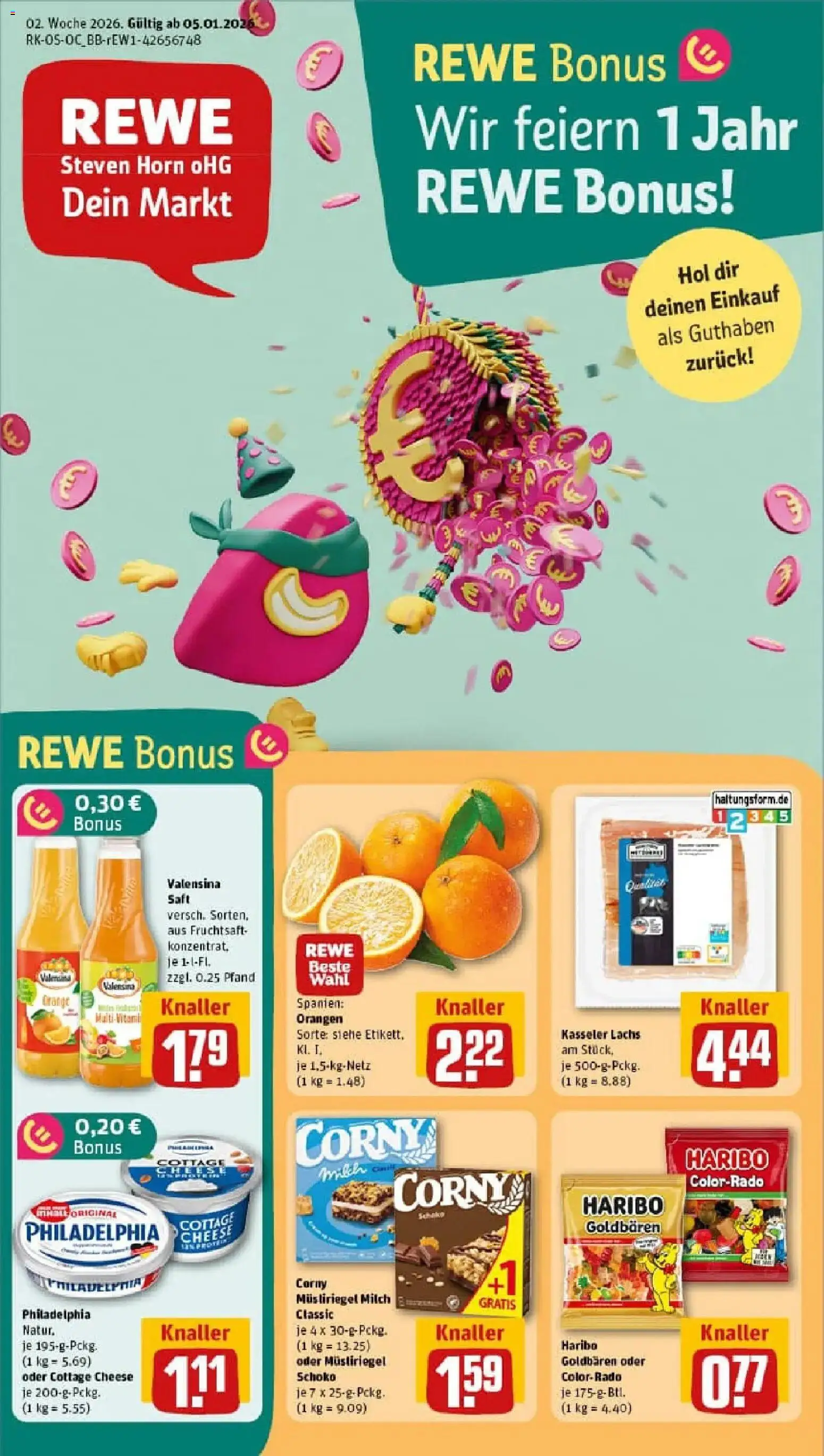 Vorschau von dem Prospekt des Geschäftes Rewe, gültig ab dem 04.01.2026