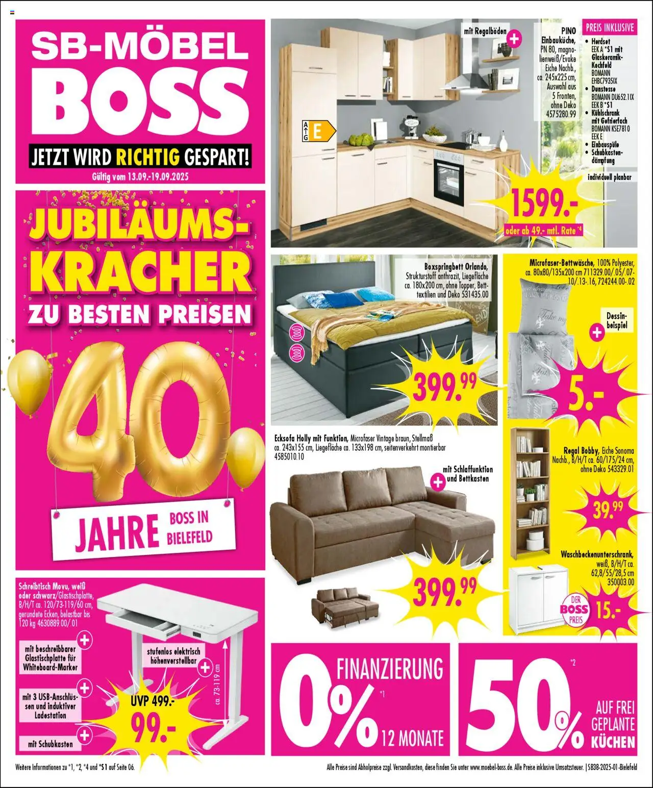 SB Möbel Boss Prospekt Bielefeld (vom 13.09.2025 - 19.09.2025)