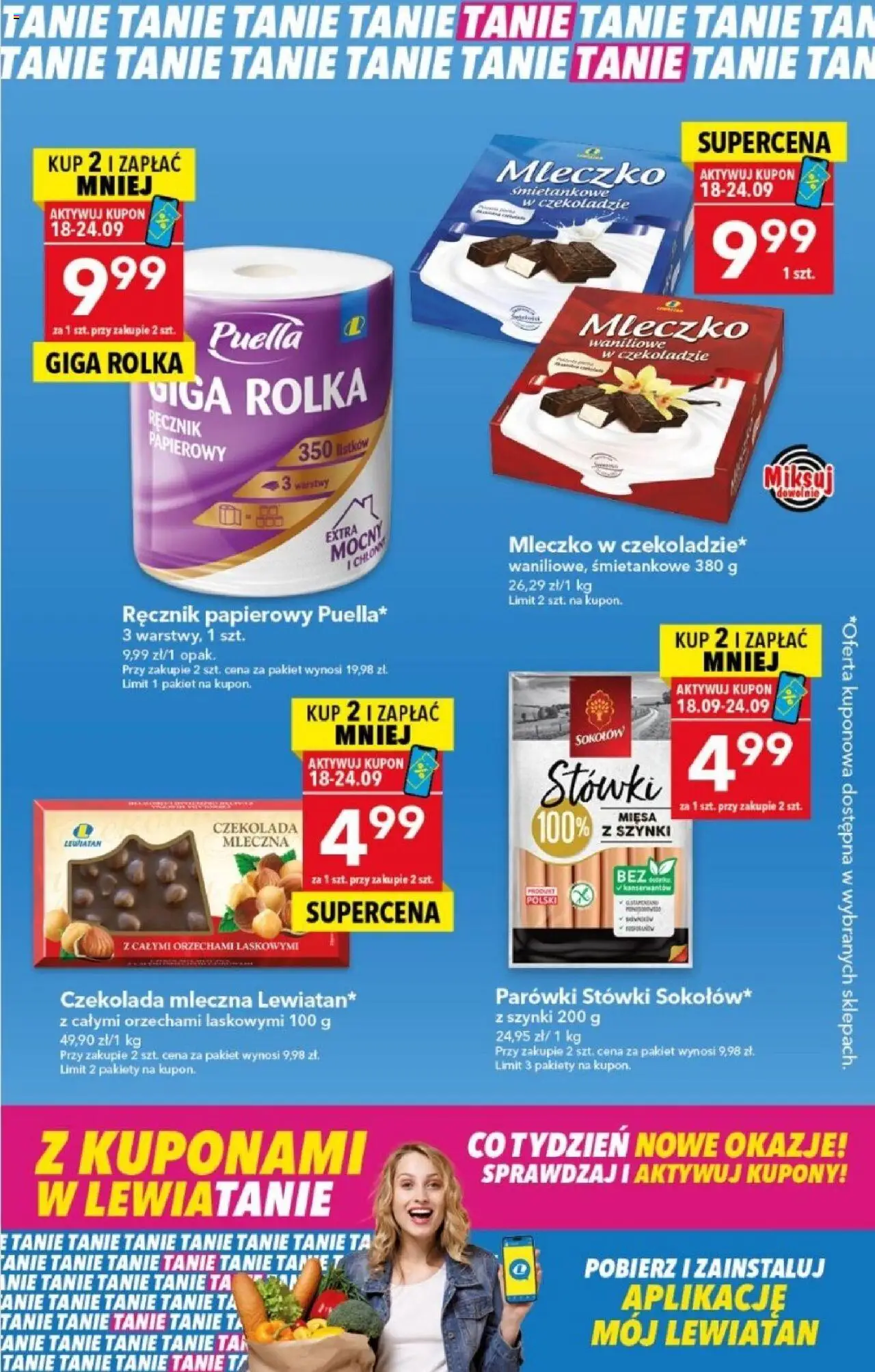 Lewiatan gazetka od 18.09.2025 - Promocje "Z Kuponami w Lewiatanie" - Numer strony 1