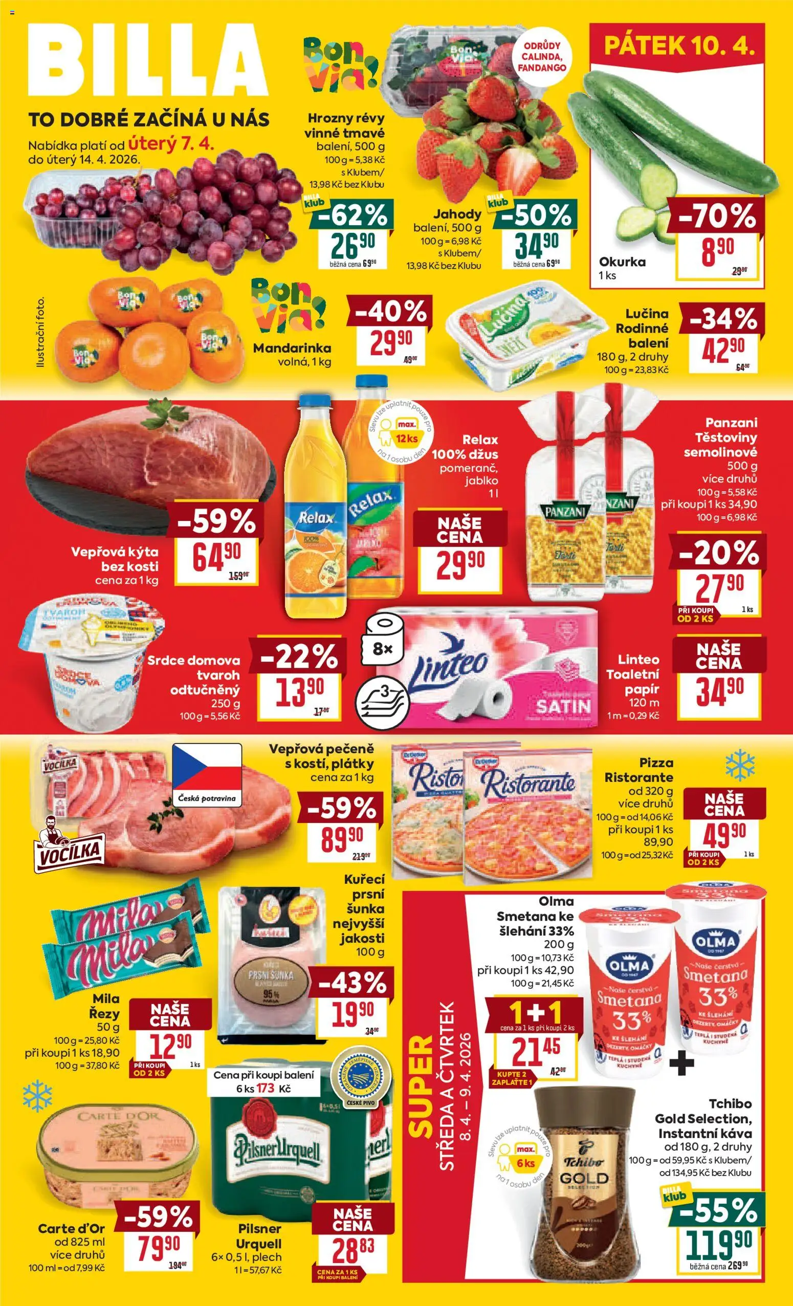 Náhled nabídky: Billa Billa Velký leták platný od 07.04.2026