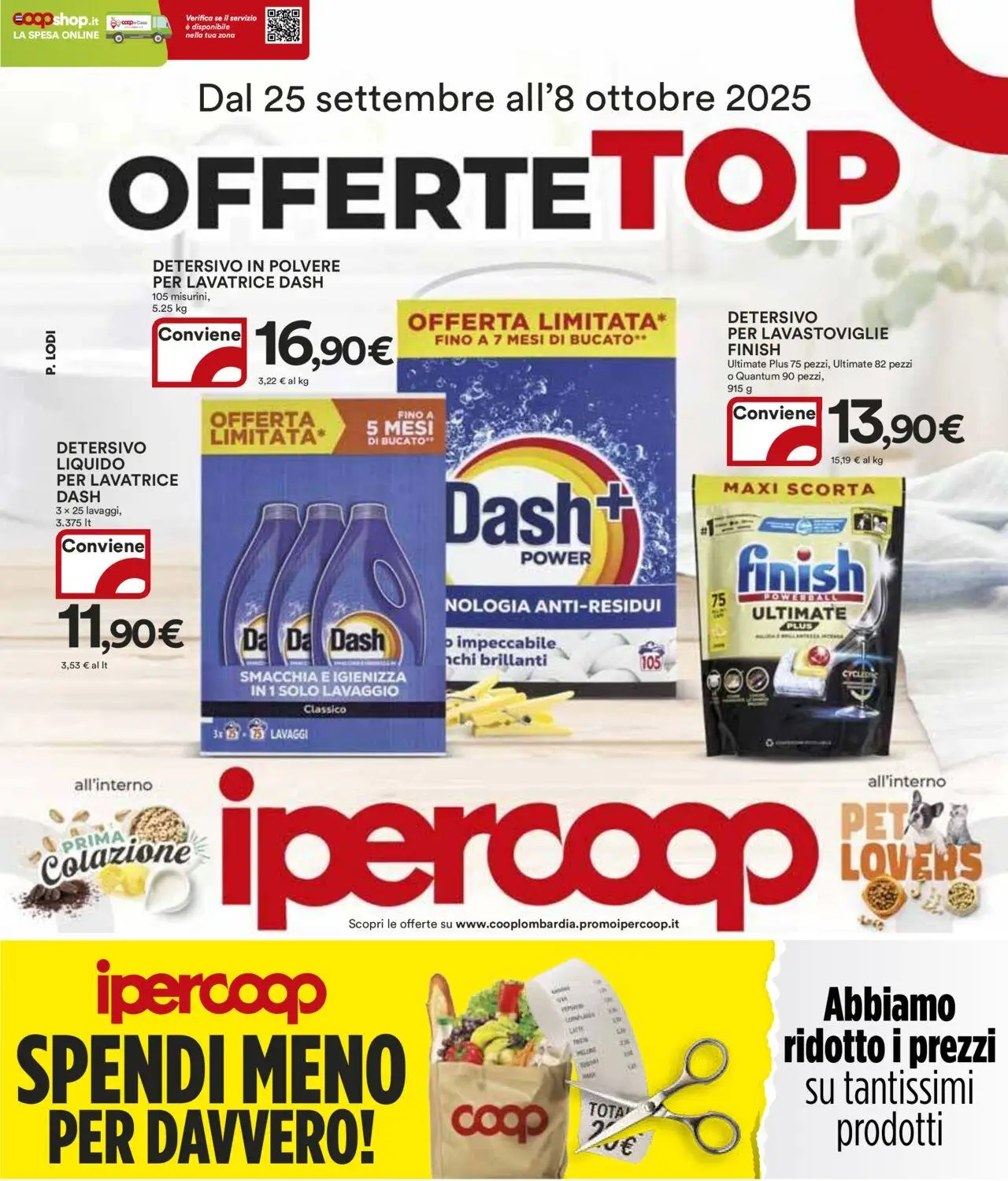 Volantino Ipercoop valido da 25/09/2025 numero di pagina 1