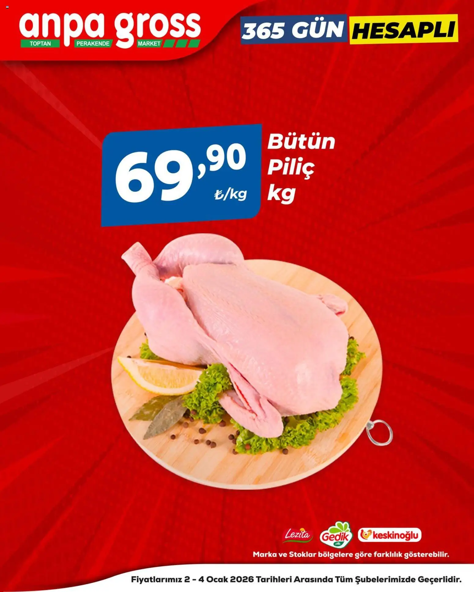 Anpa Gross Piliçte Tazelik 02.01.2026 - Broşürünün önizlemesi