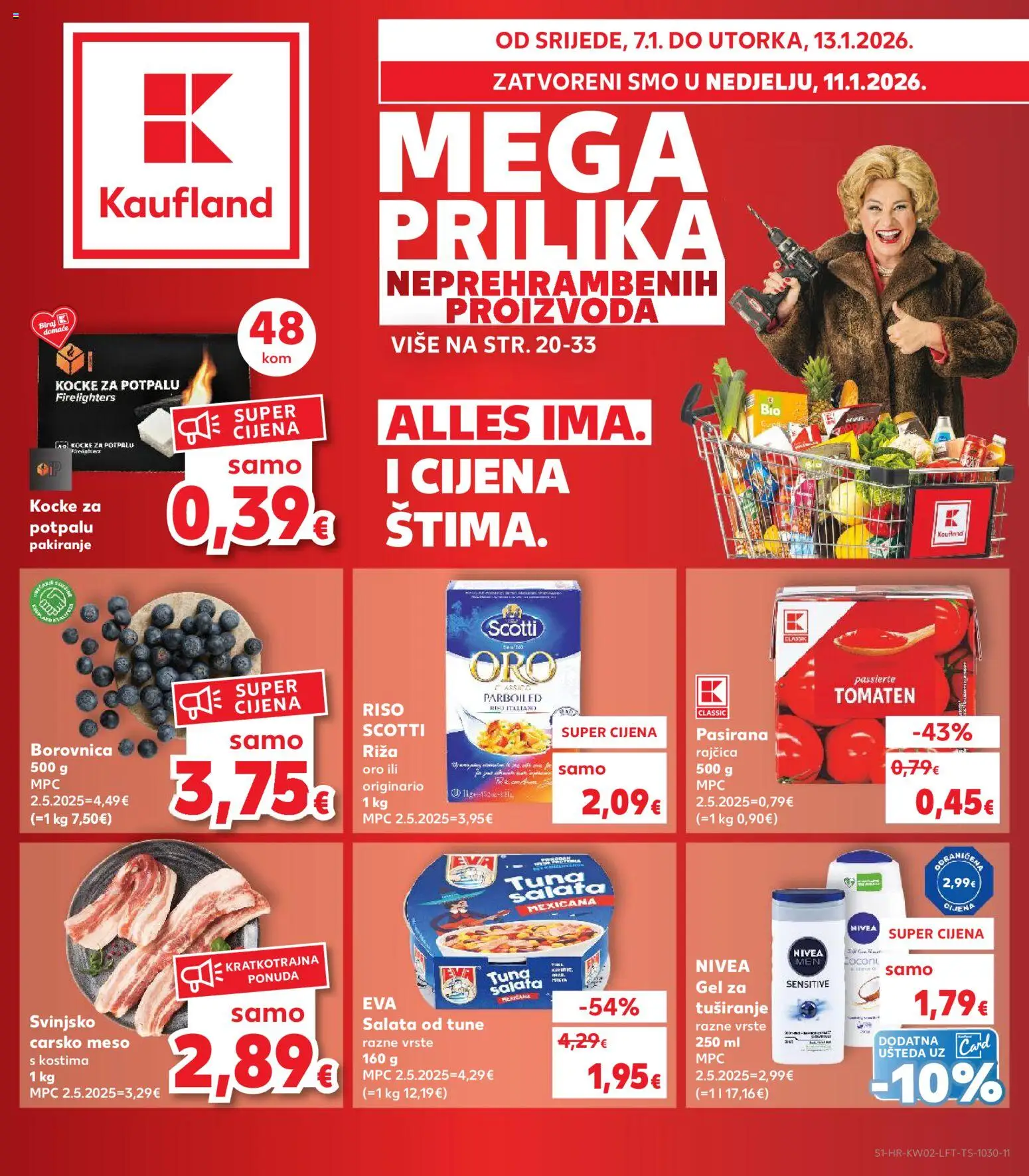 Pregled letka Karlovac trgovine Kaufland vrijedi od 07.01.2026