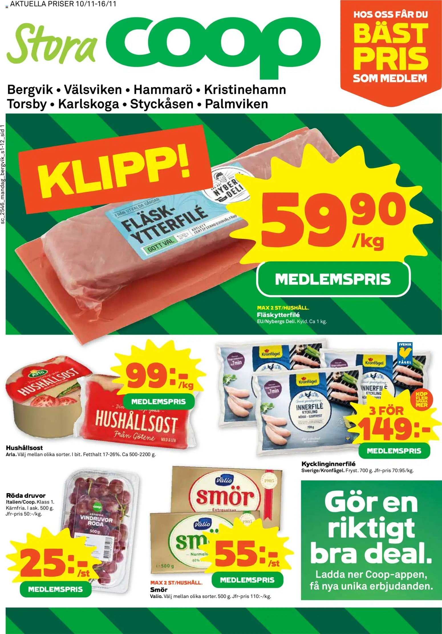 Förhandsgranska reklamblad Aktuella erbjudande från butik Stora Coop gäller från 10/11/2025