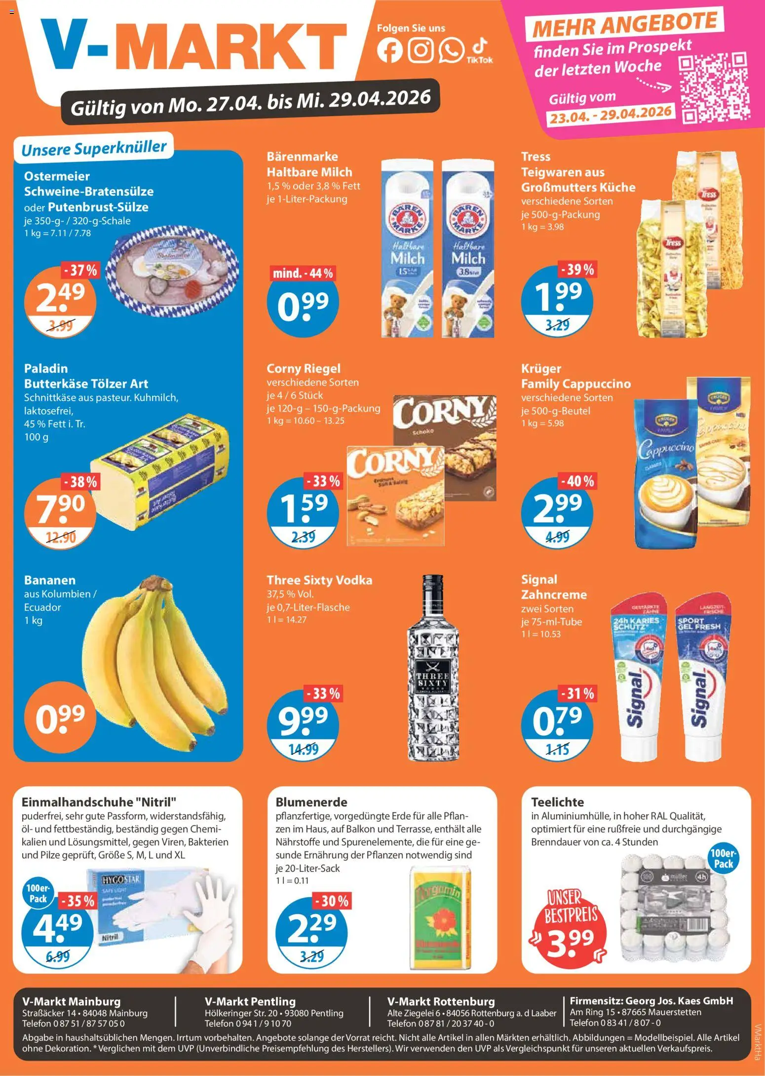 Vorschau von dem Prospekt des Geschäftes V-Markt, gültig ab dem 27.04.2026