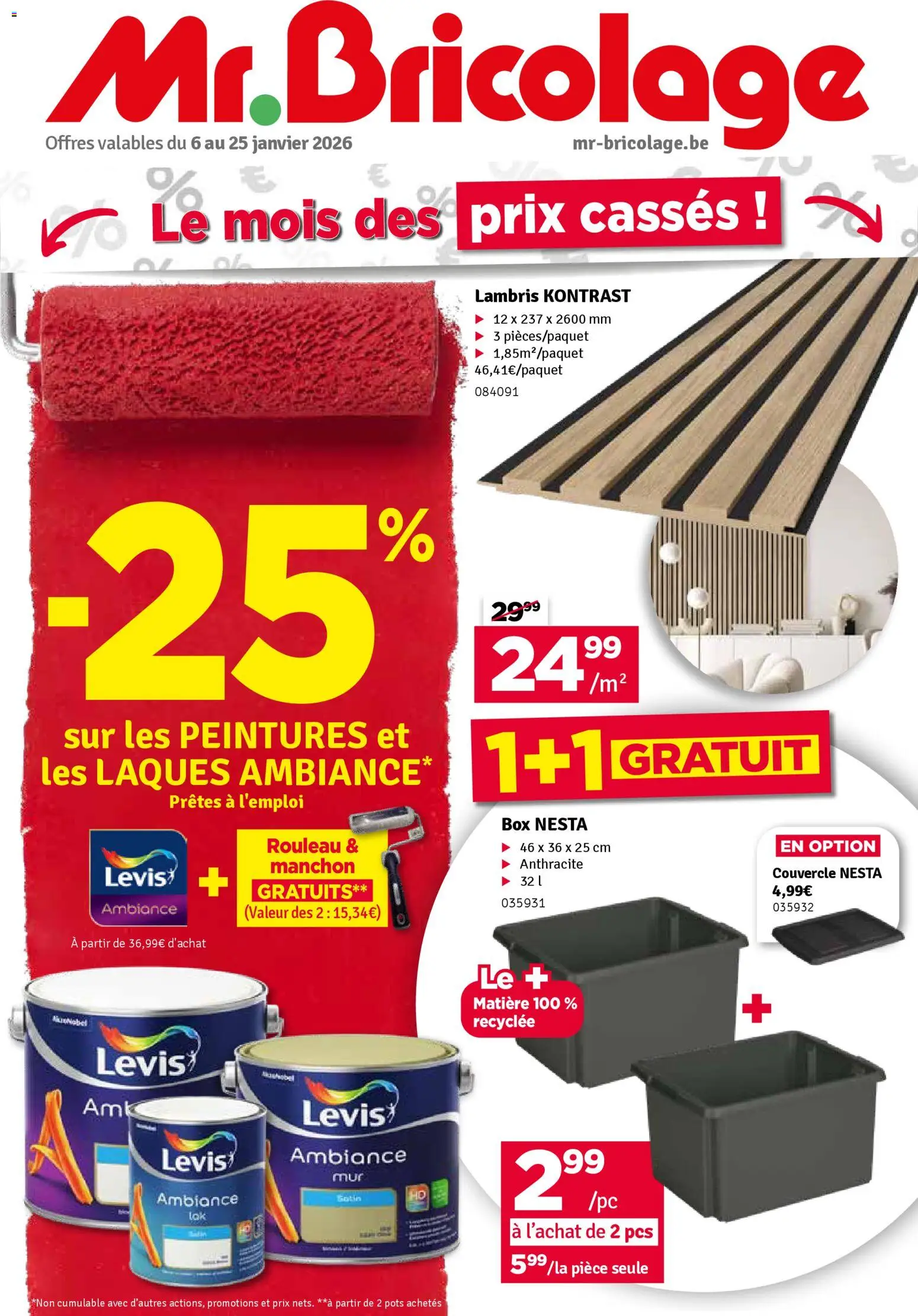 Voorbeeld van Folder / Publicité van winkel Mr Bricolage geldig vanaf 06/01/2026