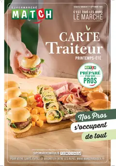 Prévisualisation de Match Supermarché - CARTE Traiteur | Meaux du magasin Match Supermarché formulaire valide 31/03/2026