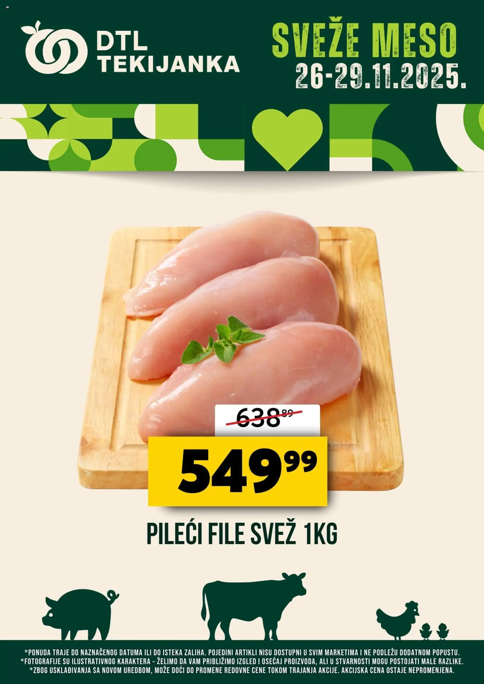 Pregled Tekijanka kataloga - važi od 26.11.2025