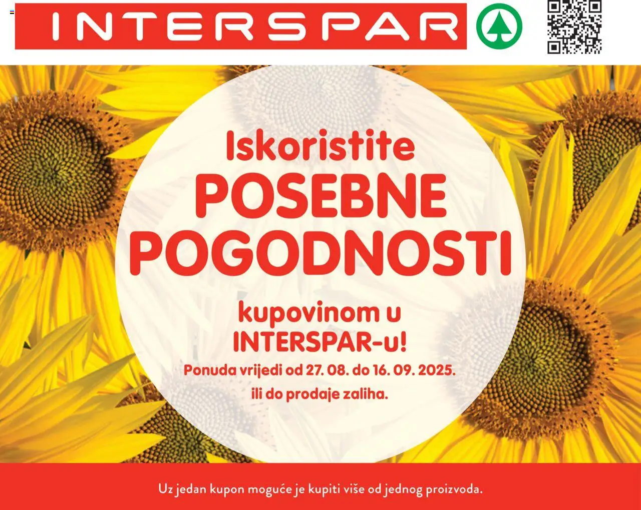 Interspar aktualni Posebne pogodnosti vrijedi od 27.08.2025 - tjedna akcija broj stranice 1