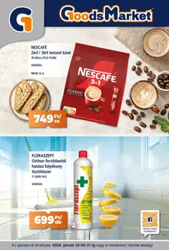 Goods Market - Akciós újság Goods Market megtekintése, amely érvényes 2026.01.22.-től