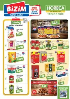 Bizim Toptan Bizim Toptan - Horeca kataloğu 19.03.2026 - Broşürünün önizlemesi