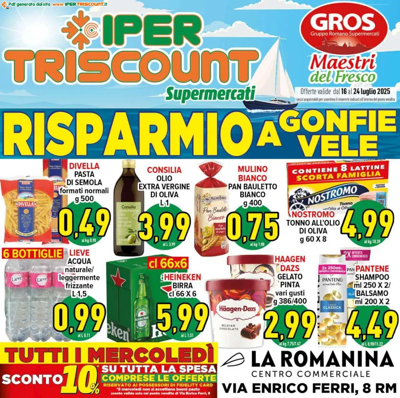Volantino Ipertriscount valido da 16/07/2025 numero di pagina 1