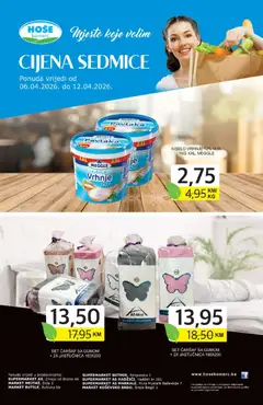 Pregled letka Hoše komerc Cijema sedmice trgovine Hoše komerc vrijedi od 06.04.2026