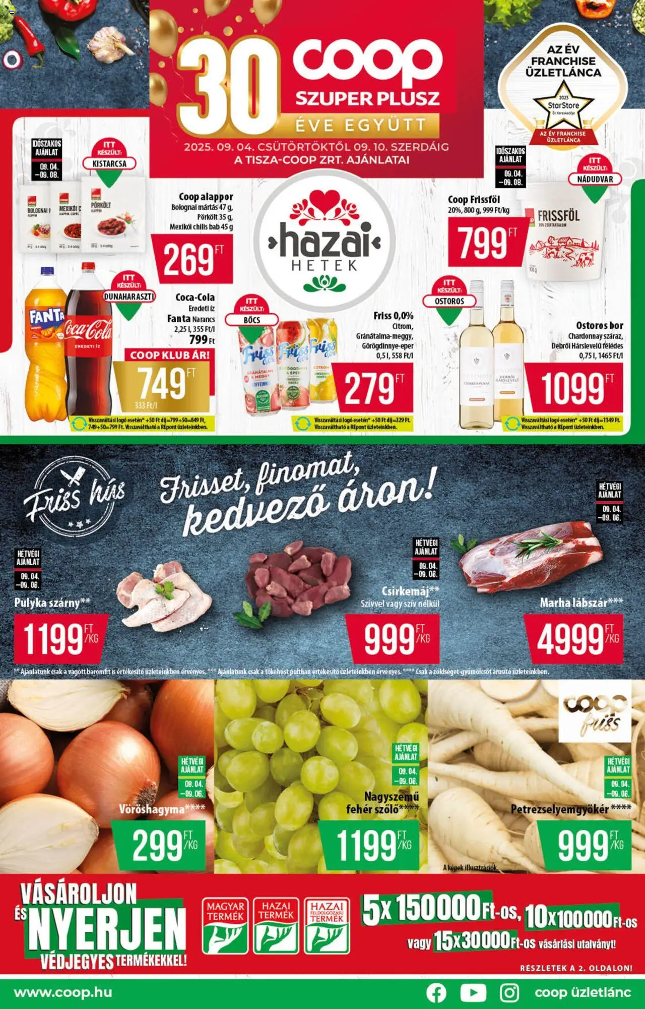 COOP aktuális szórólap, érvényes 2025.09.04.-től - 1 oldal