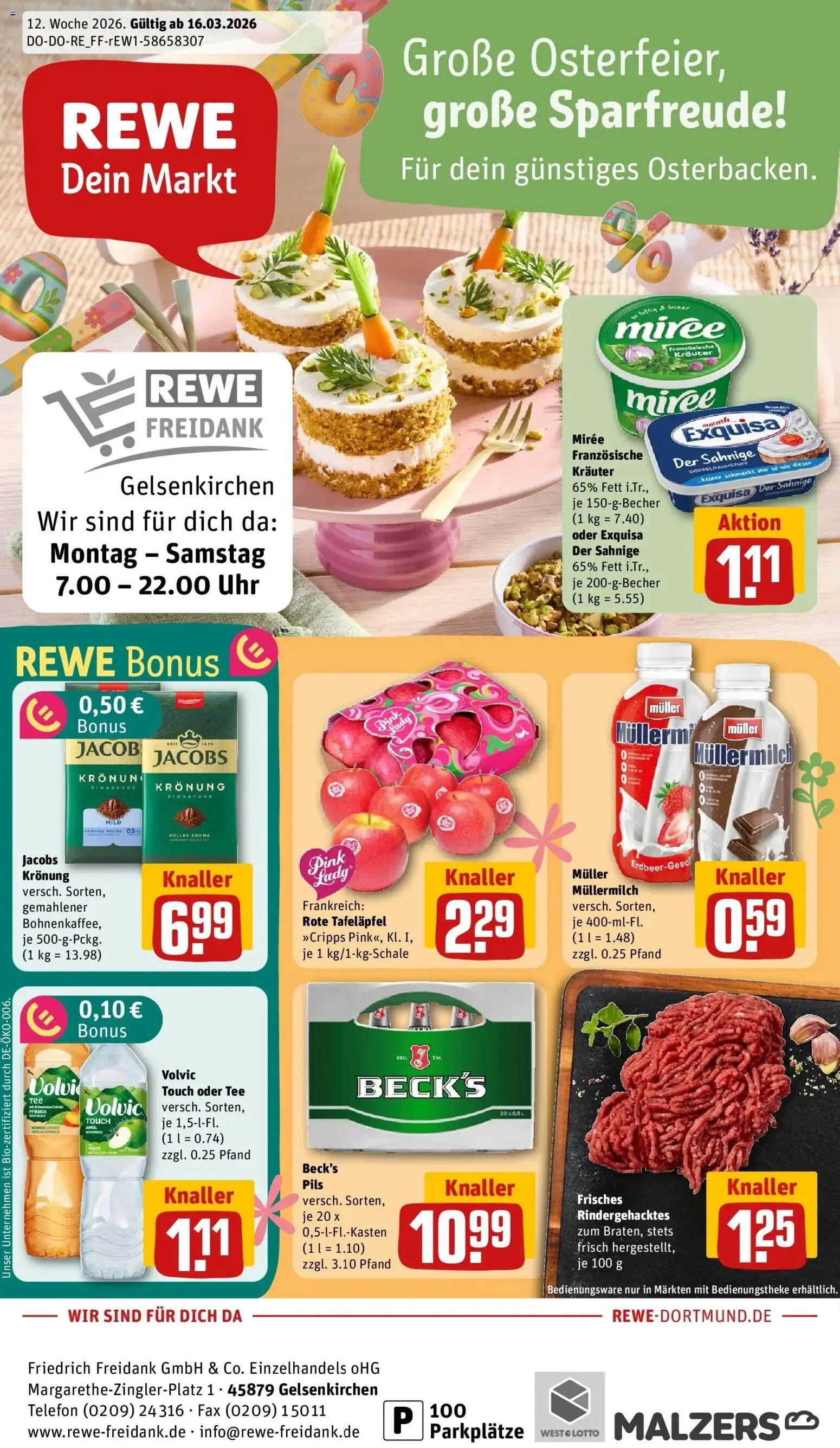 Vorschau von dem Prospekt des Geschäftes Rewe, gültig ab dem 15.03.2026