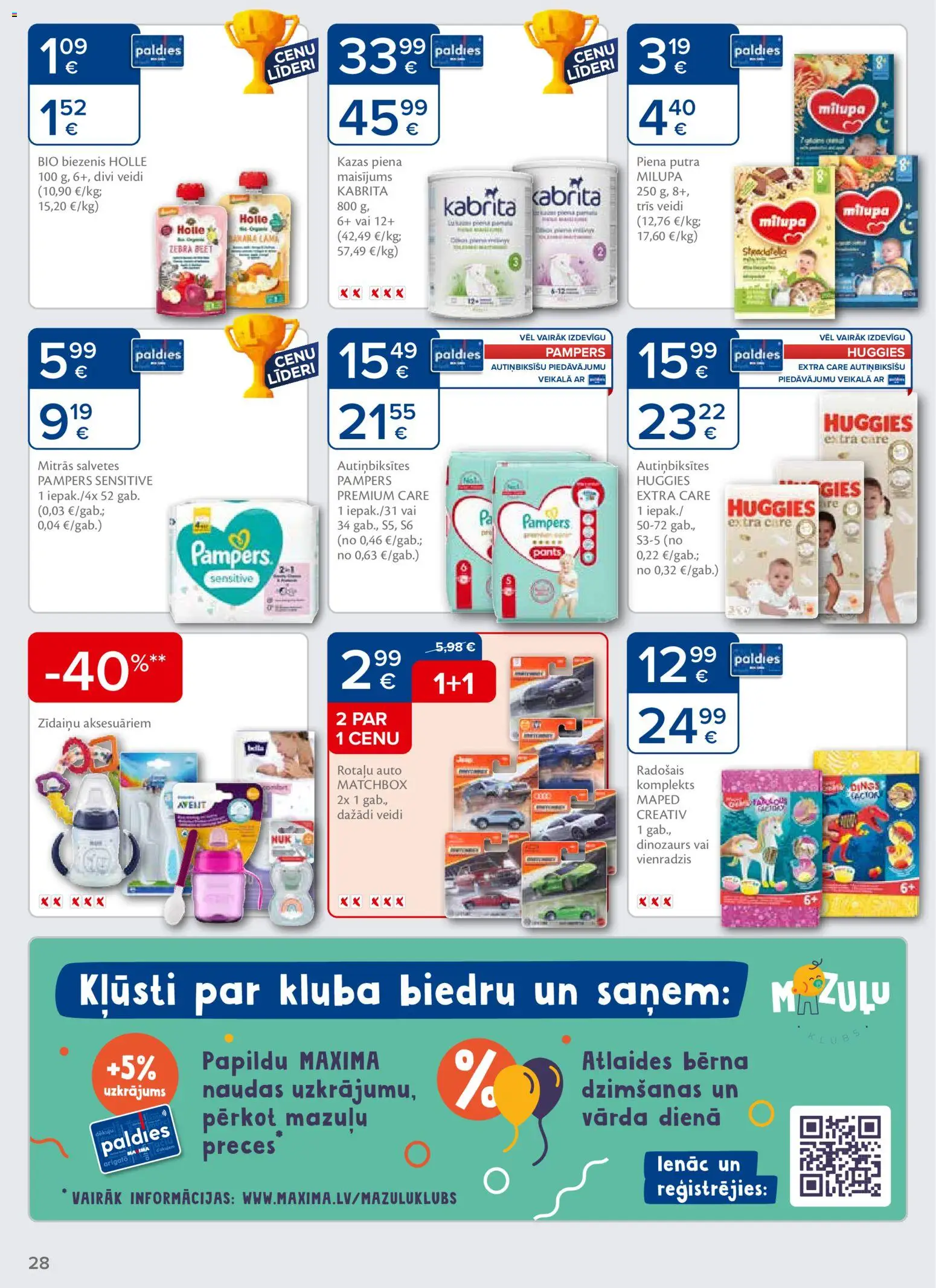 Skatīt Maxima akciju bukletu, derīgs no 2026.01.06
