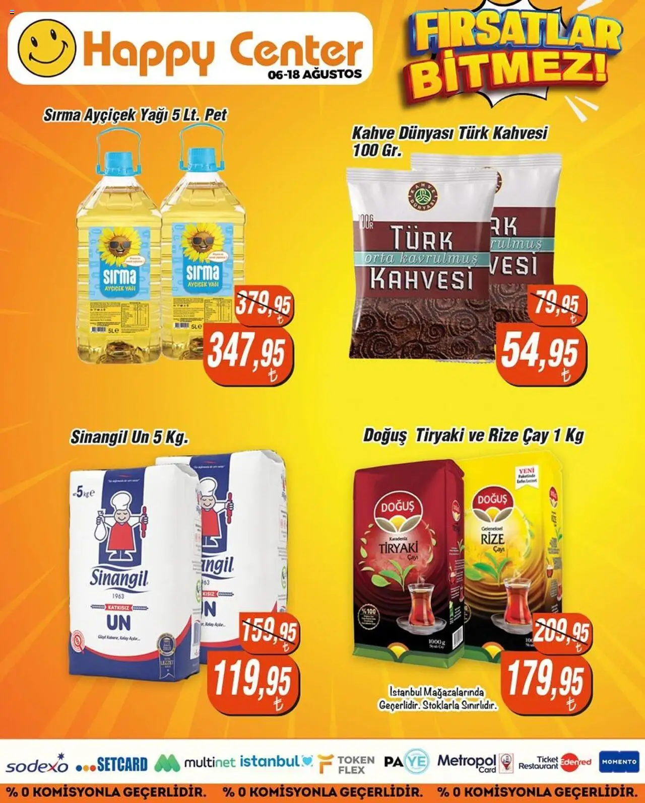 Happy Center Katalog 06 Ağustos 2025 - Broşür, Indirim - Sayfa numarası 1 - Kahve, Çay