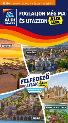 Aldi - Utazás katalógus megtekintése, amely érvényes 2025.12.04.-től