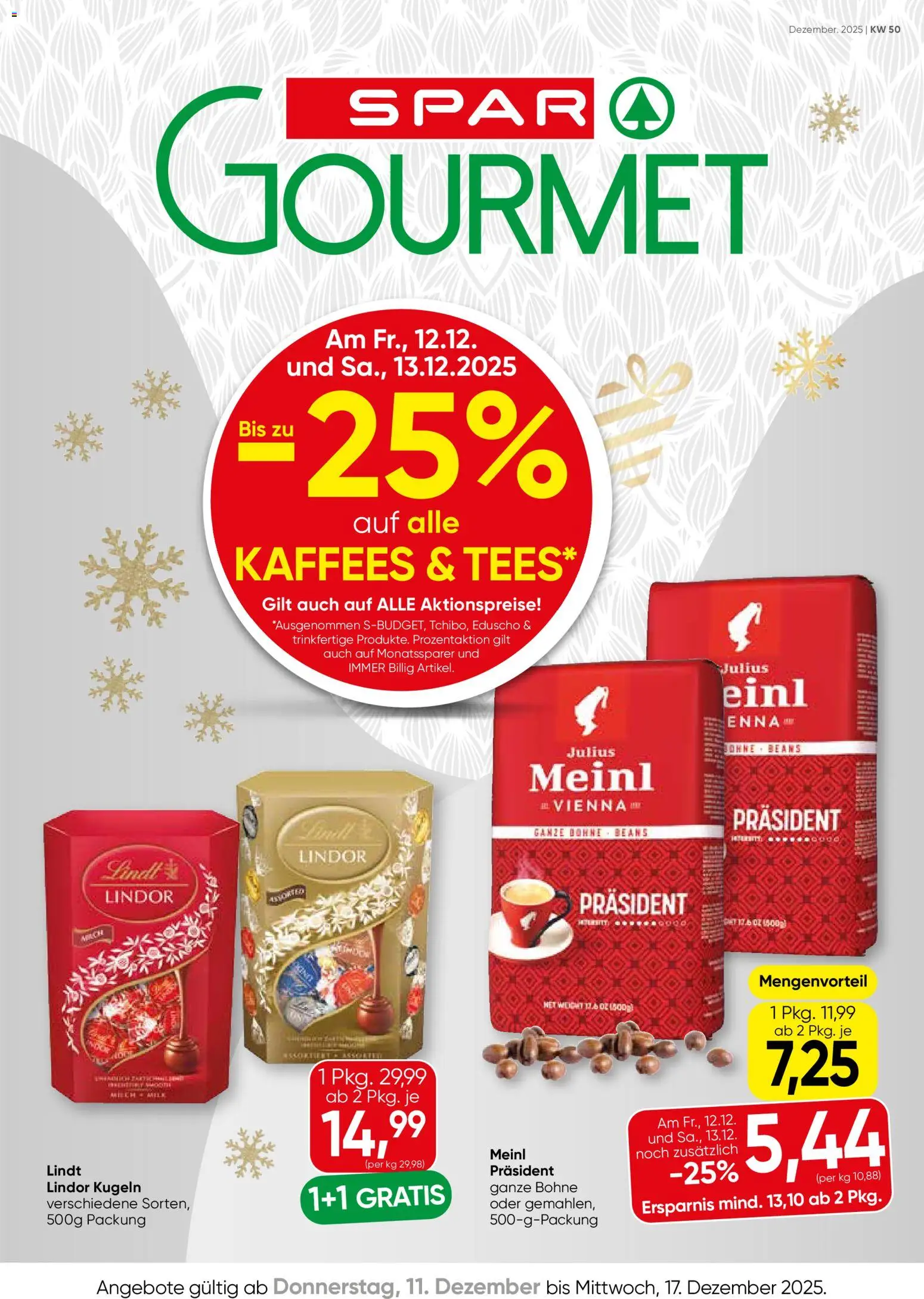 Vorschau der Angebote: SPAR Gourmet Flugblatt gültig ab 11.12.2025