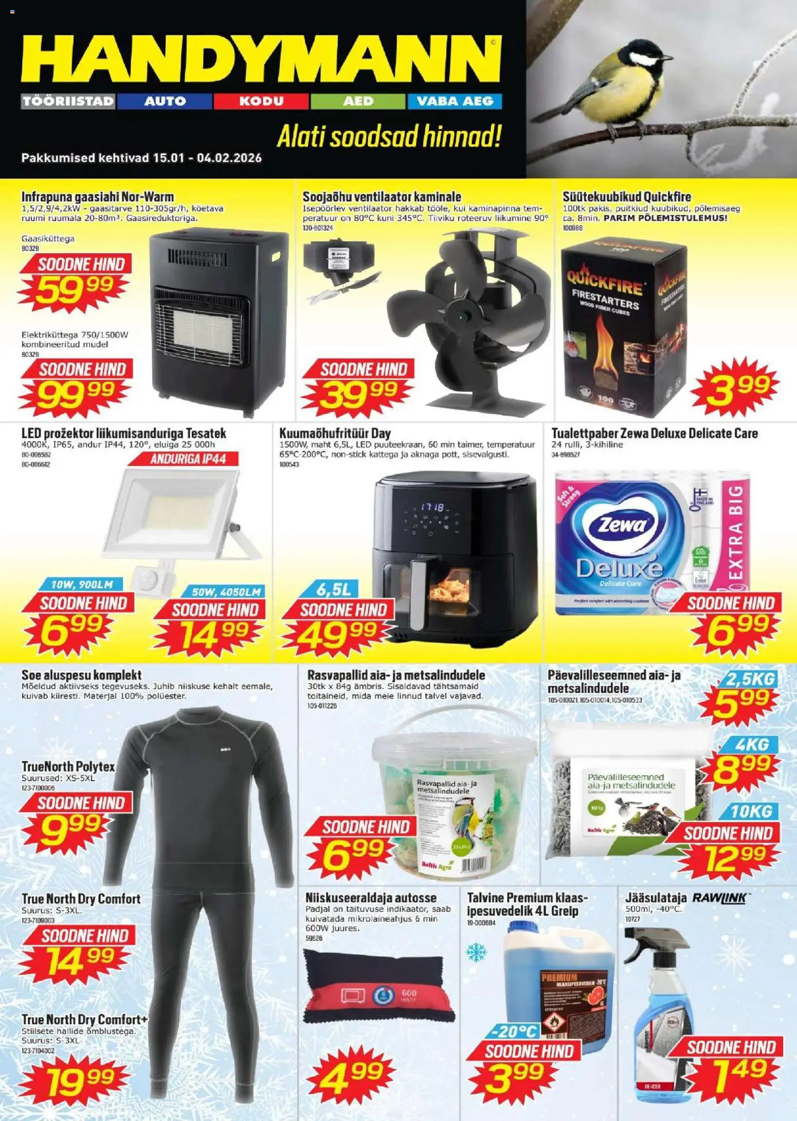 Handymann kliendilehe eelvaade alates 15.01.2026