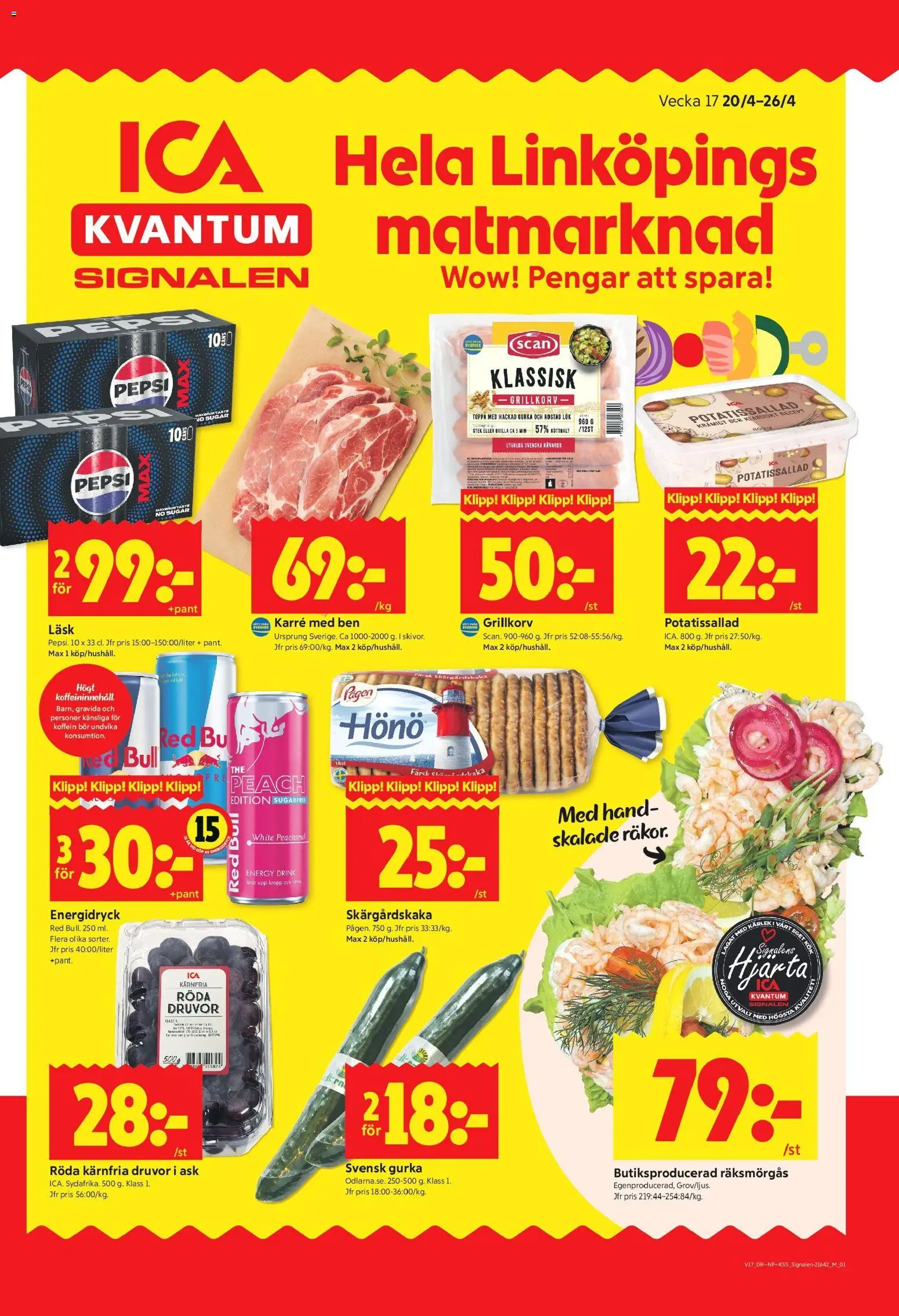 Förhandsgranska reklamblad Linköping från butik ICA Kvantum gäller från 20/04/2026
