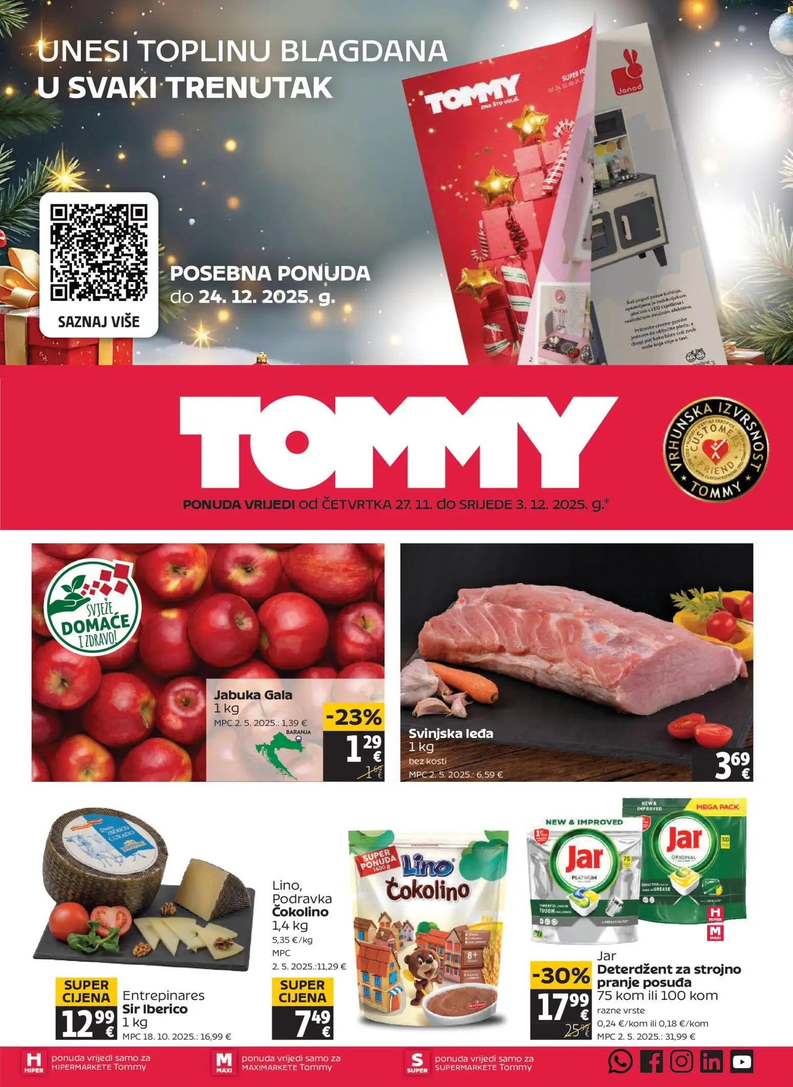Pregled letka Katalog trgovine Tommy vrijedi od 27.11.2025