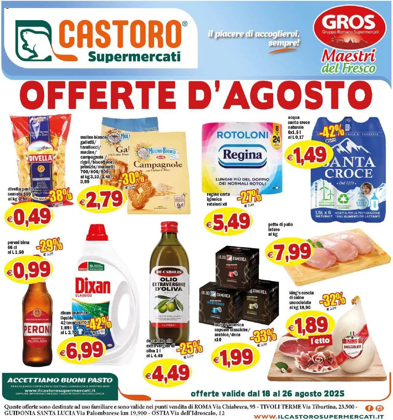 Volantino Il Castoro valido da 18/08/2025 numero di pagina 1