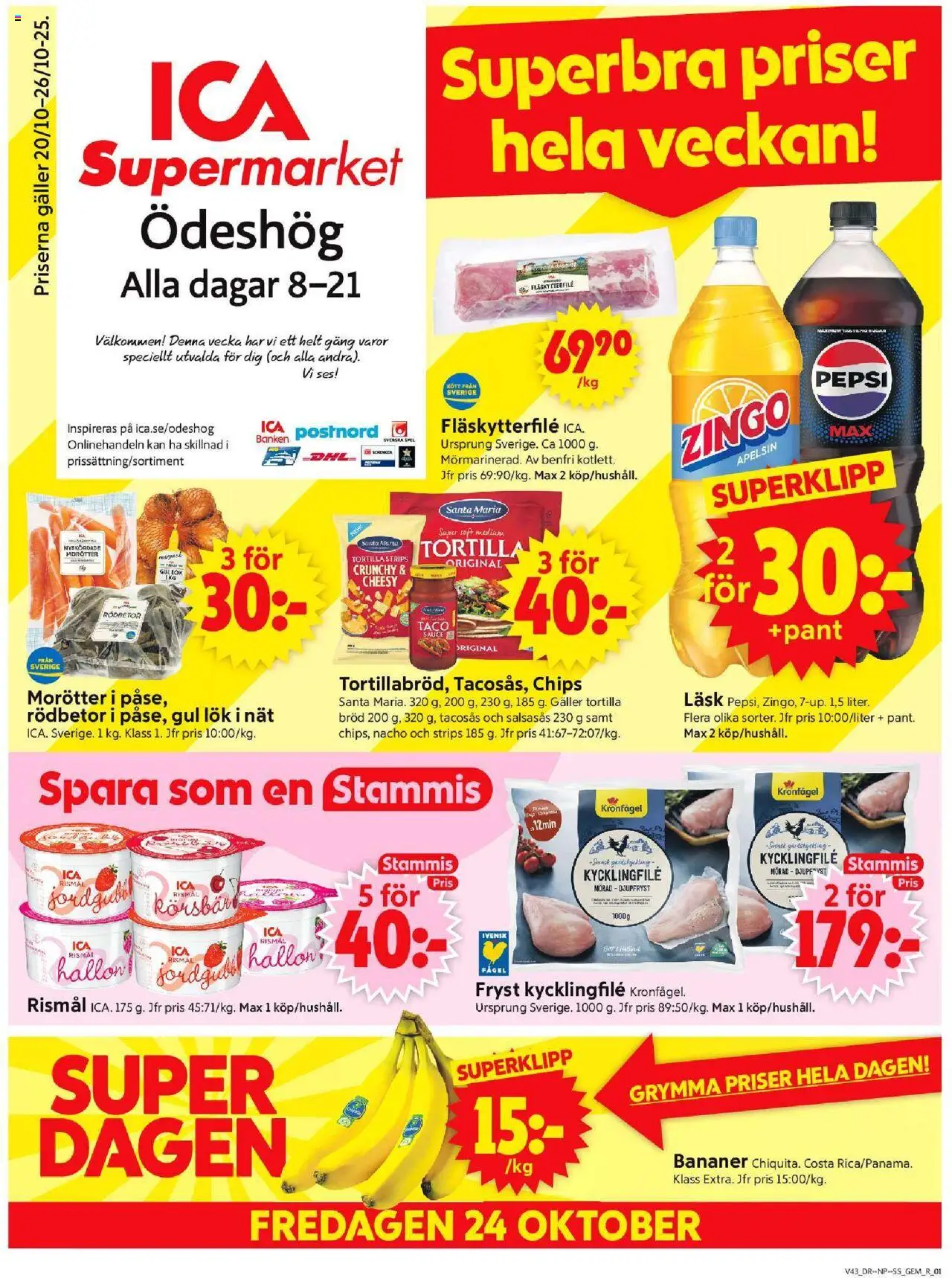 Ödeshög är giltig 20/10 2025 > Veckans Erbjudanden gäller från 20/10/2025 till 26/10/2025 sidnummer 1