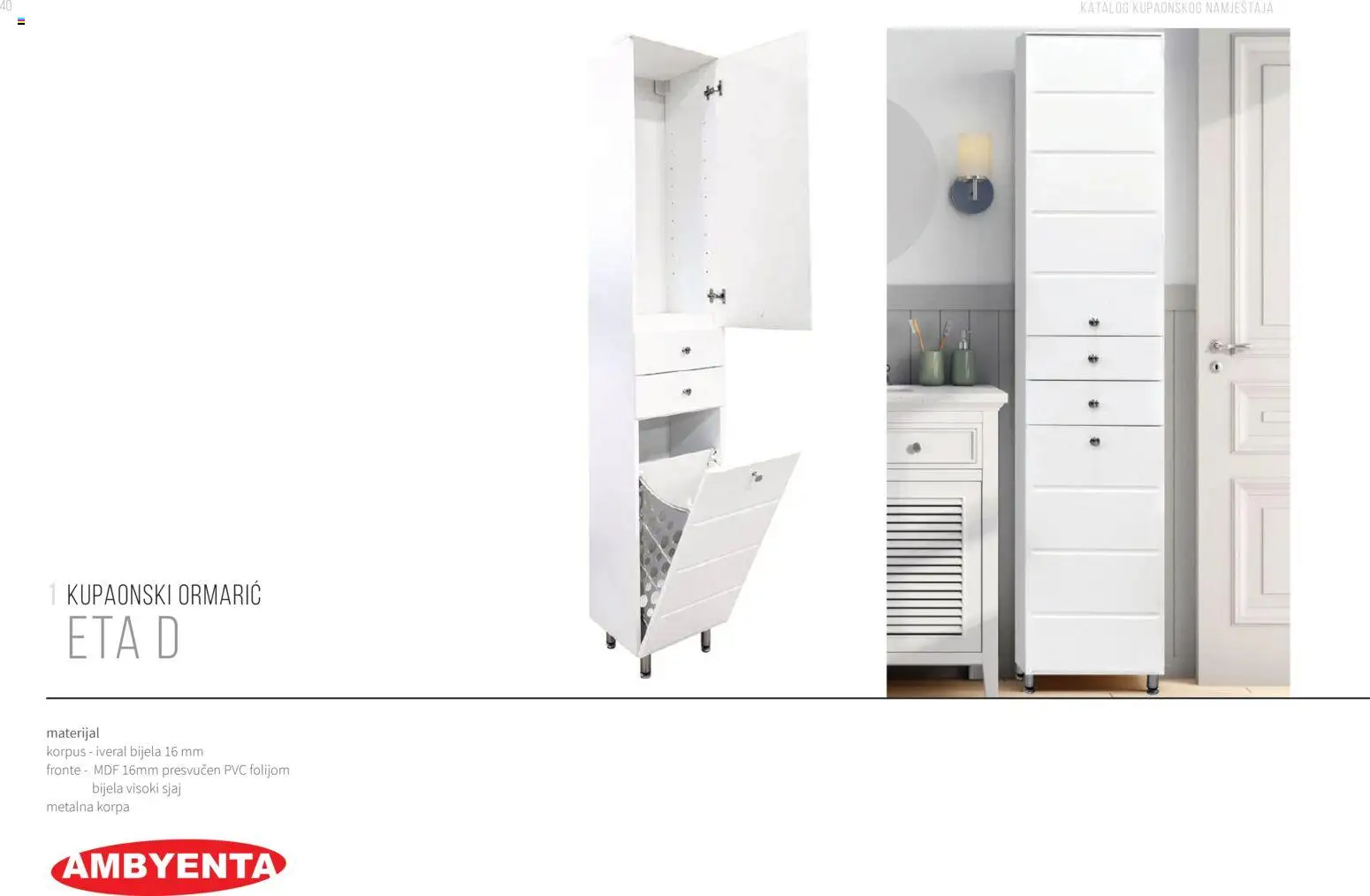 Pregled letka Katalog Kupaonski namještaj trgovine AMBYENTA vrijedi od 2025.10.01