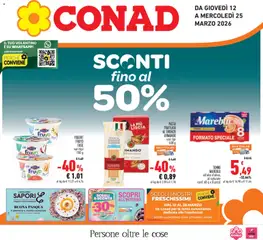 Anteprima dell'opuscolo Conad volantino Piemonte dal negozio Conad valido da 12/03/2026