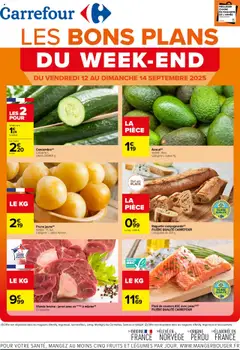 Prévisualisation de Catalogue les bons plans du week-end du magasin Carrefour formulaire valide 12/09/2025