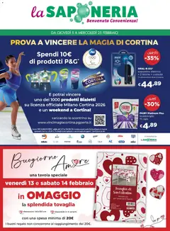Anteprima dell'opuscolo Attuale volantino dal negozio La Saponeria valido da 05/02/2026