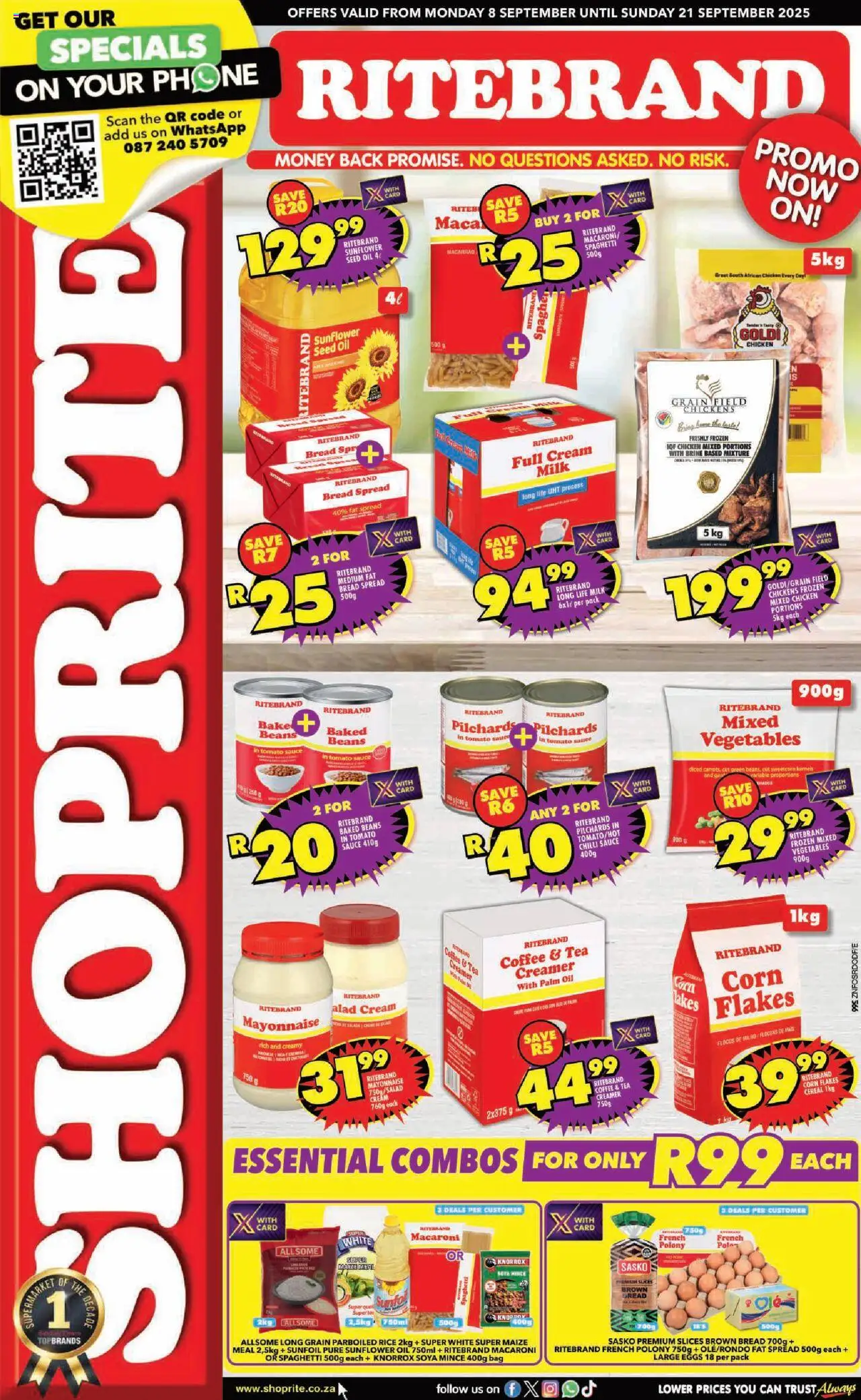 Shoprite Specials 08/09 - 21/09/2025 >> Catalogue