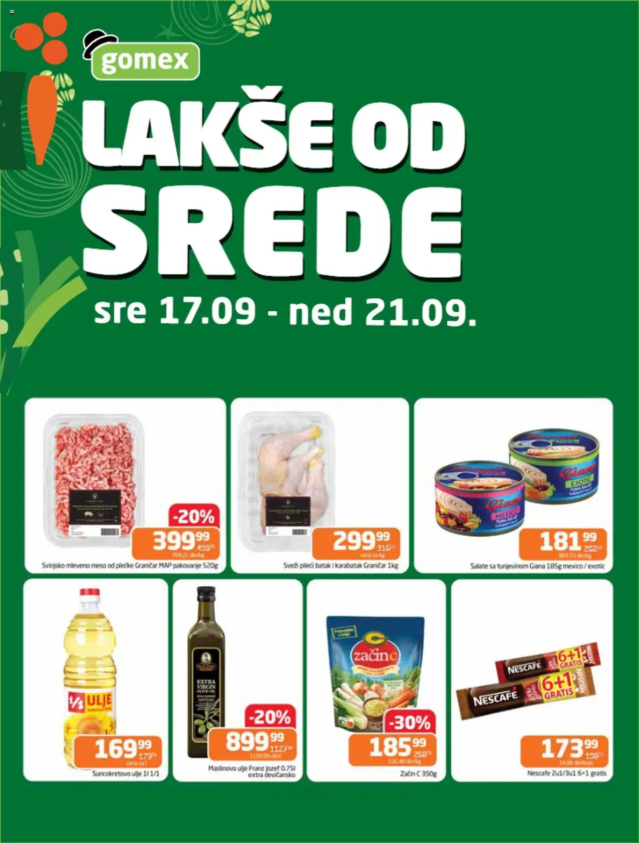 Gomex katalog važi od 17.09.2025 - stranica 1