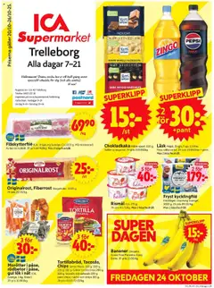 Förhandsgranska reklamblad Trelleborg från butik ICA Supermarket gäller från 20/10/2025