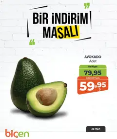 Biçen Market Biçen Market - Bir İndirim MaSalı - meyve 31.03.2026 - Broşürünün önizlemesi