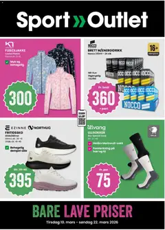 Forhåndsvis Sport Outlet kundeavis fra butikk Sport Outlet gyldig fra 10/03/2026