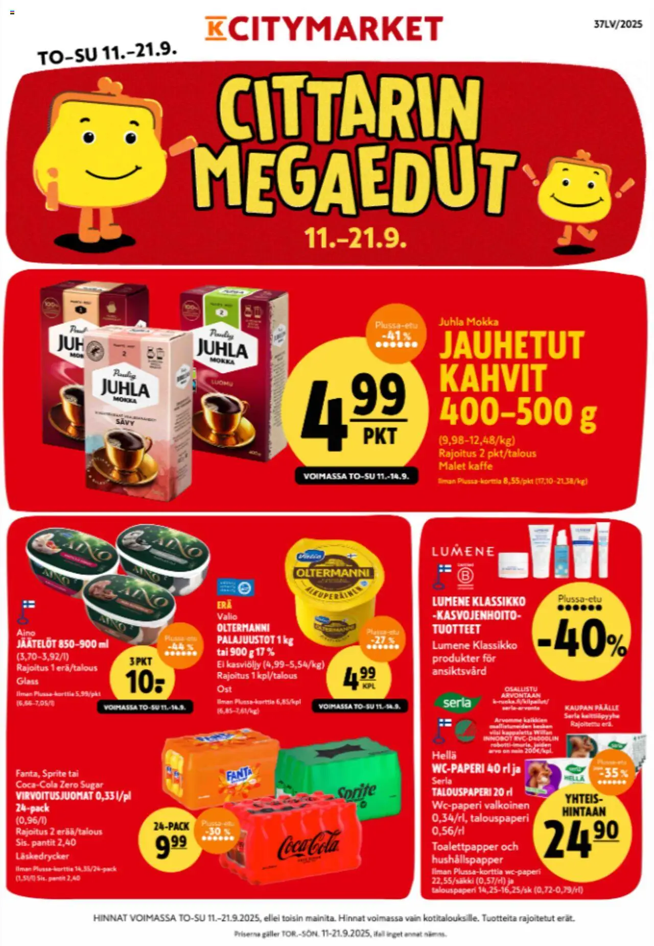 K-Citymarket-kaupan Tarjoukset voimassa 11/09/2025 - Sivulla 1