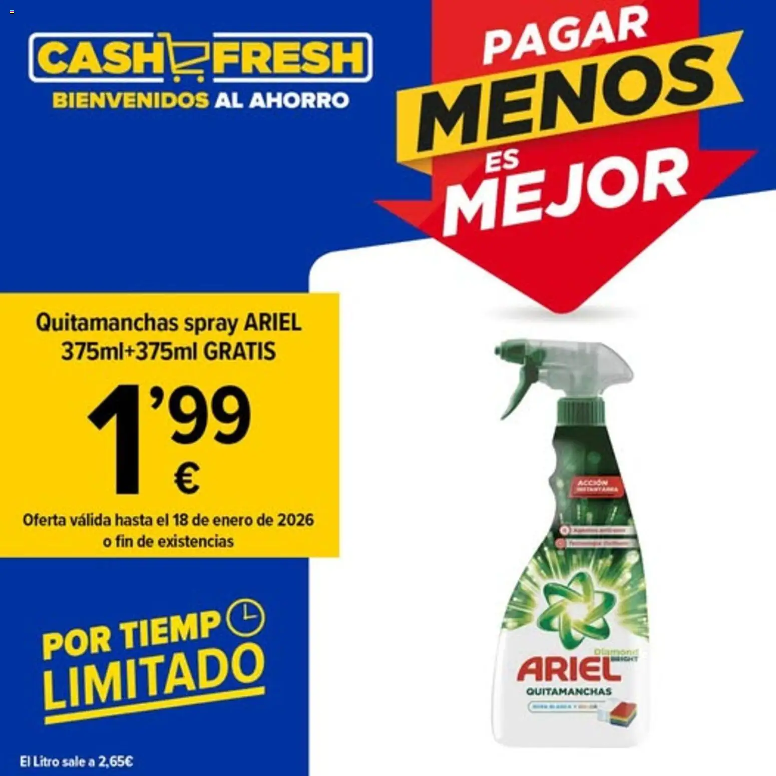 Vista previa del folleto de la tienda Cash Fresh válido desde el 12/01/2026 - Quitamanchas