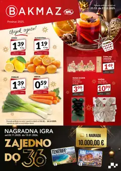Pregled letka Katalog trgovine Bakmaz vrijedi od 11.12.2025