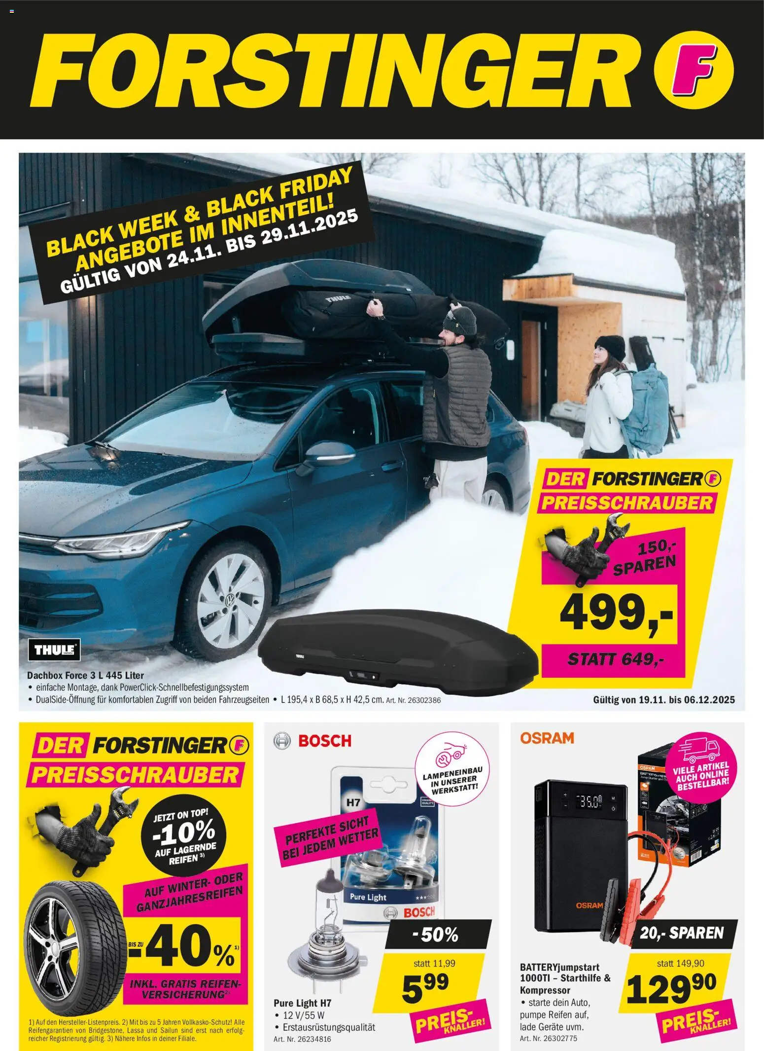 Vorschau der Angebote: Forstinger Black Friday gültig ab 19.11.2025