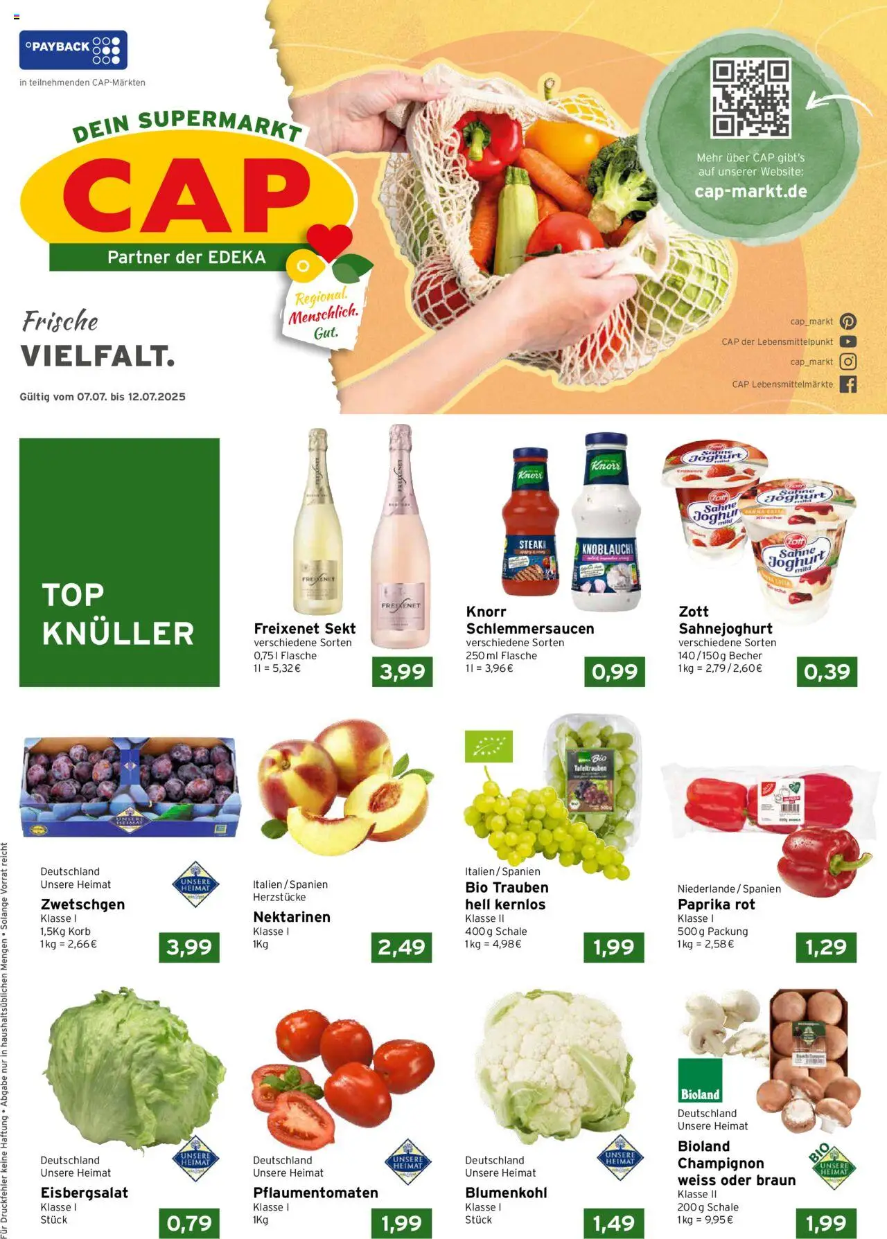 CAP Markt Prospekt (vom 07.07.2025 - 12.07.2025)