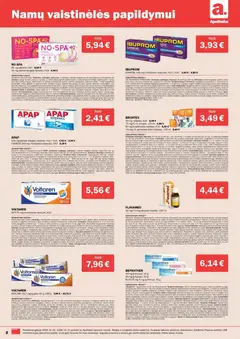 Apotheka parduotuvės leidinio Leidinys galiojančio nuo 2025.12.01 peržiūra | puslapis: 2