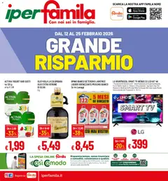Anteprima dell'opuscolo Volantino Iper dal negozio Famila valido da 12/02/2026