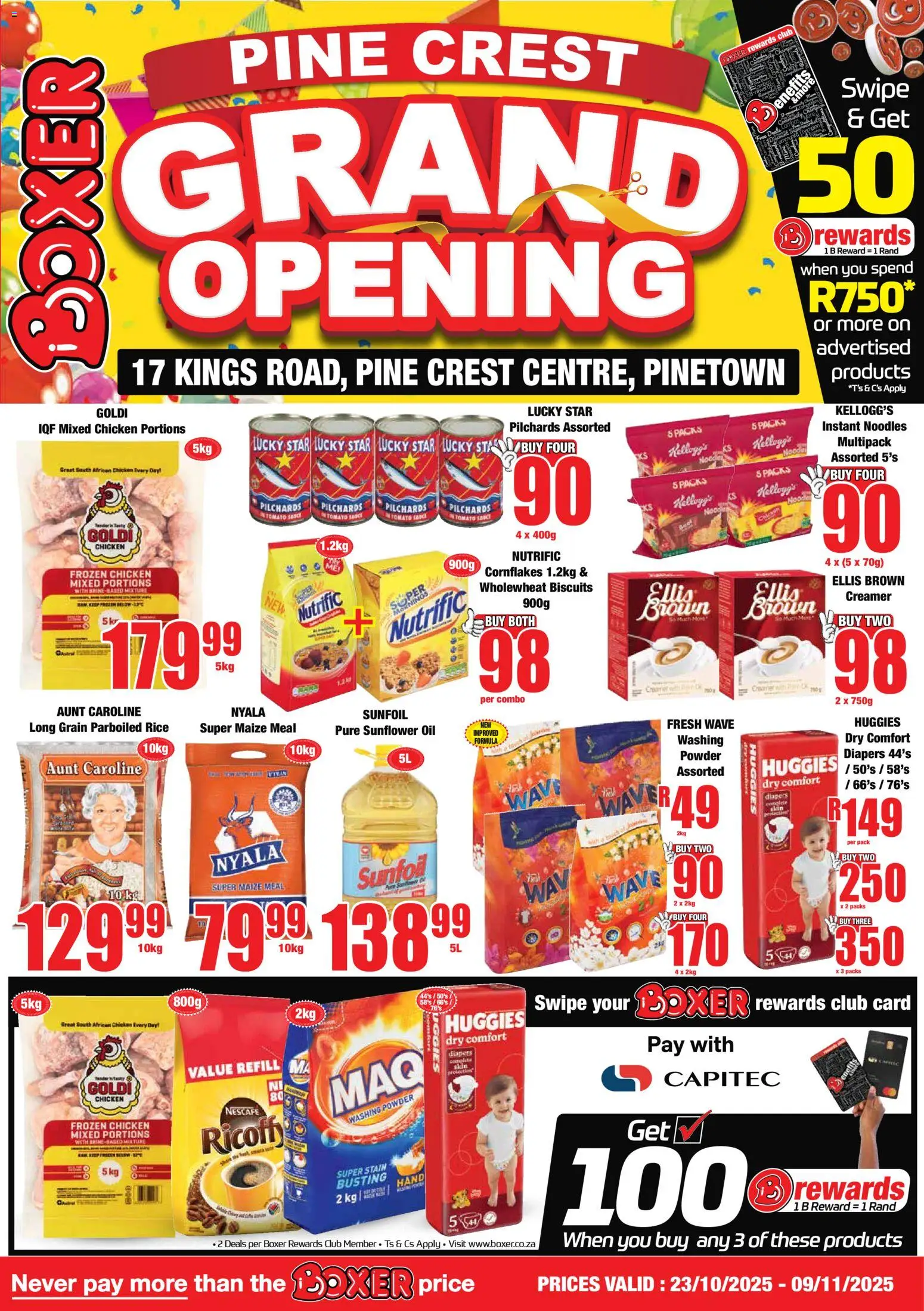 Boxer KwaZulu-Natal - Pine Crest Grand Opening from 23/10 - 09/11/2025 > Promotions