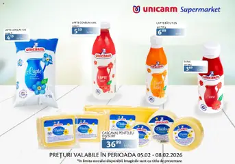 Previzualizarea de cataloage: Unicarm Catalog - Produse lactate valabil de la 05.02.2026