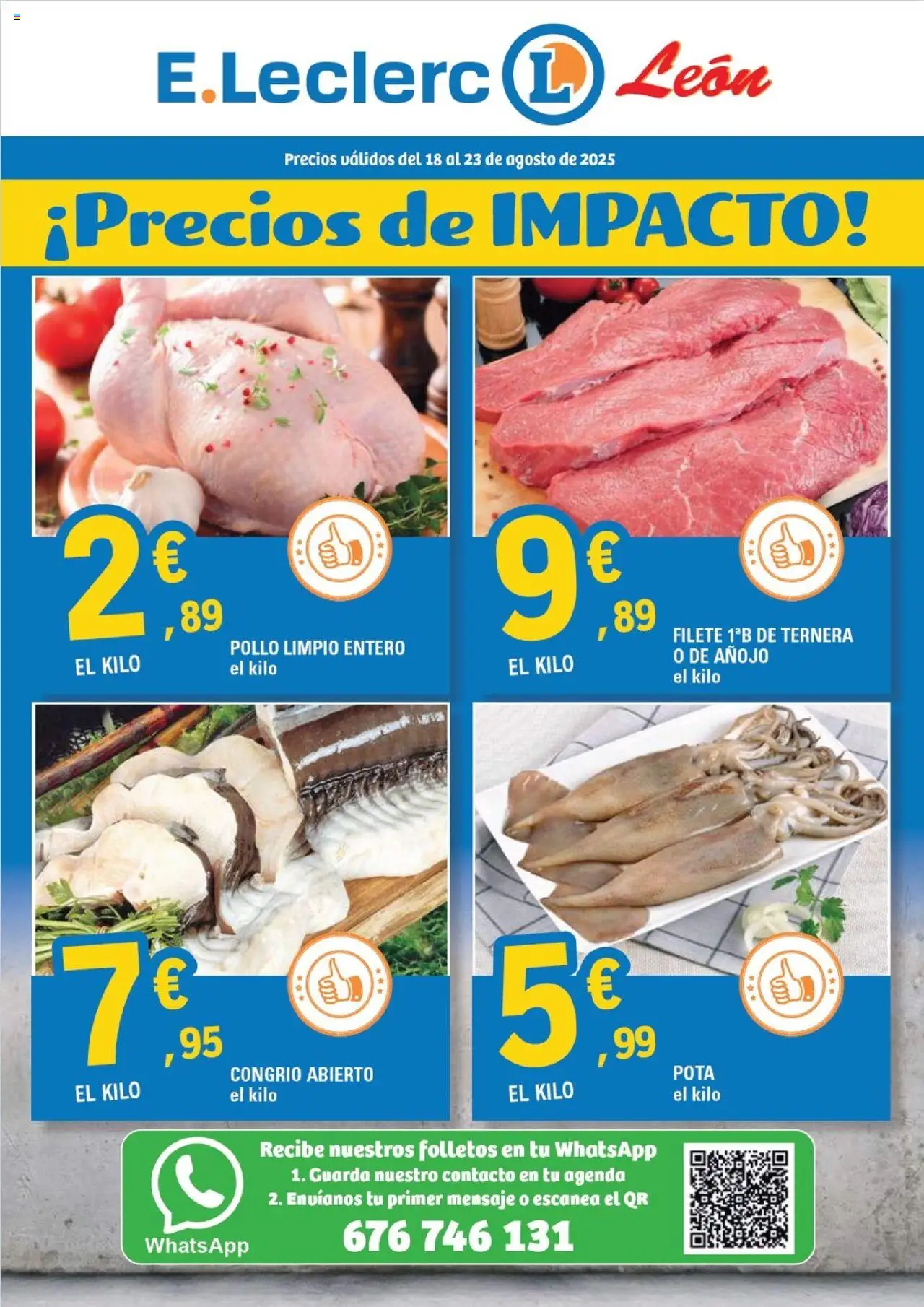 E.Leclerc Folleto > 18/08 - 23/08/2025 > Ofertas