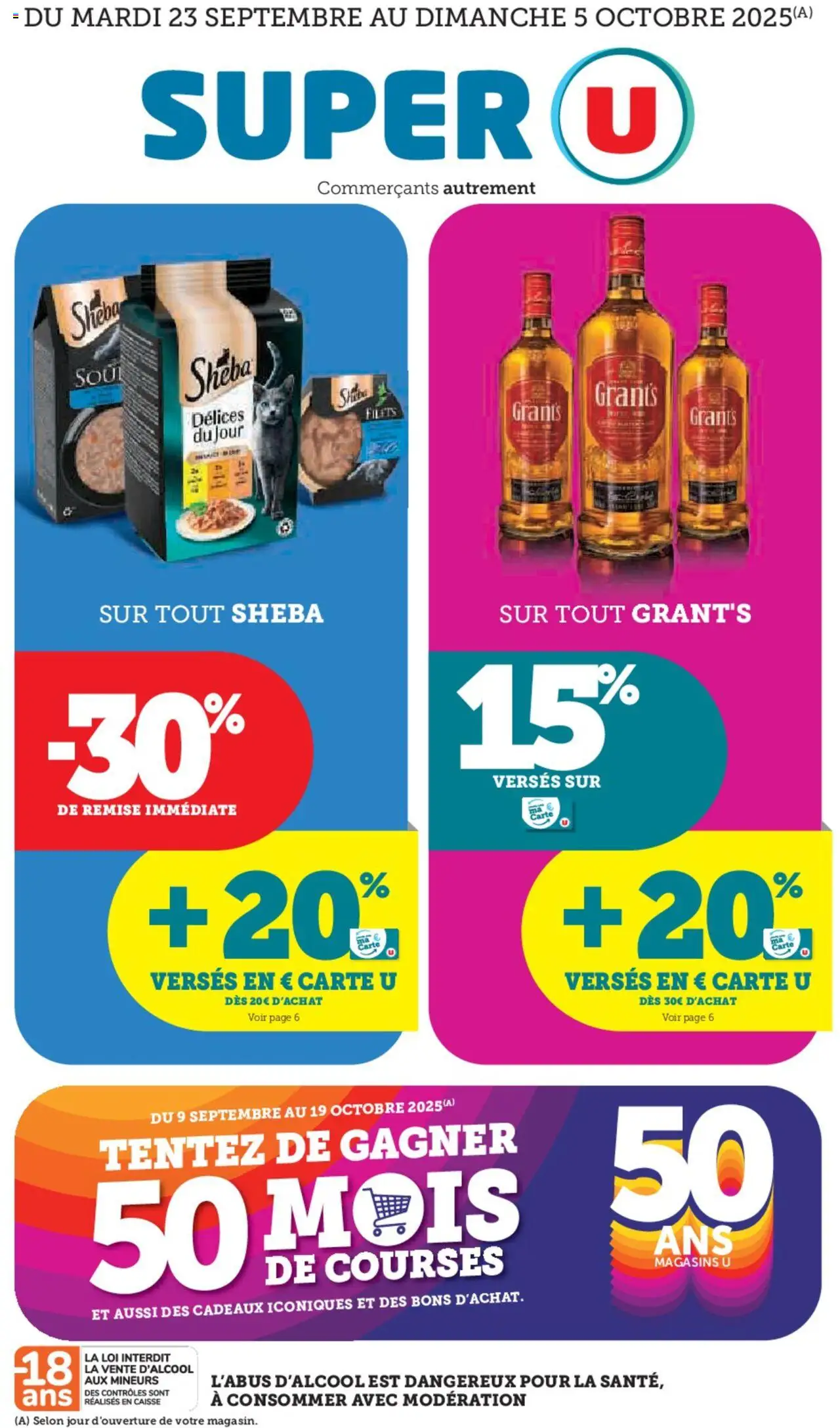 Catalogue promos de la boutique Super U valable du 23/09/2025 - Page numéro 1
