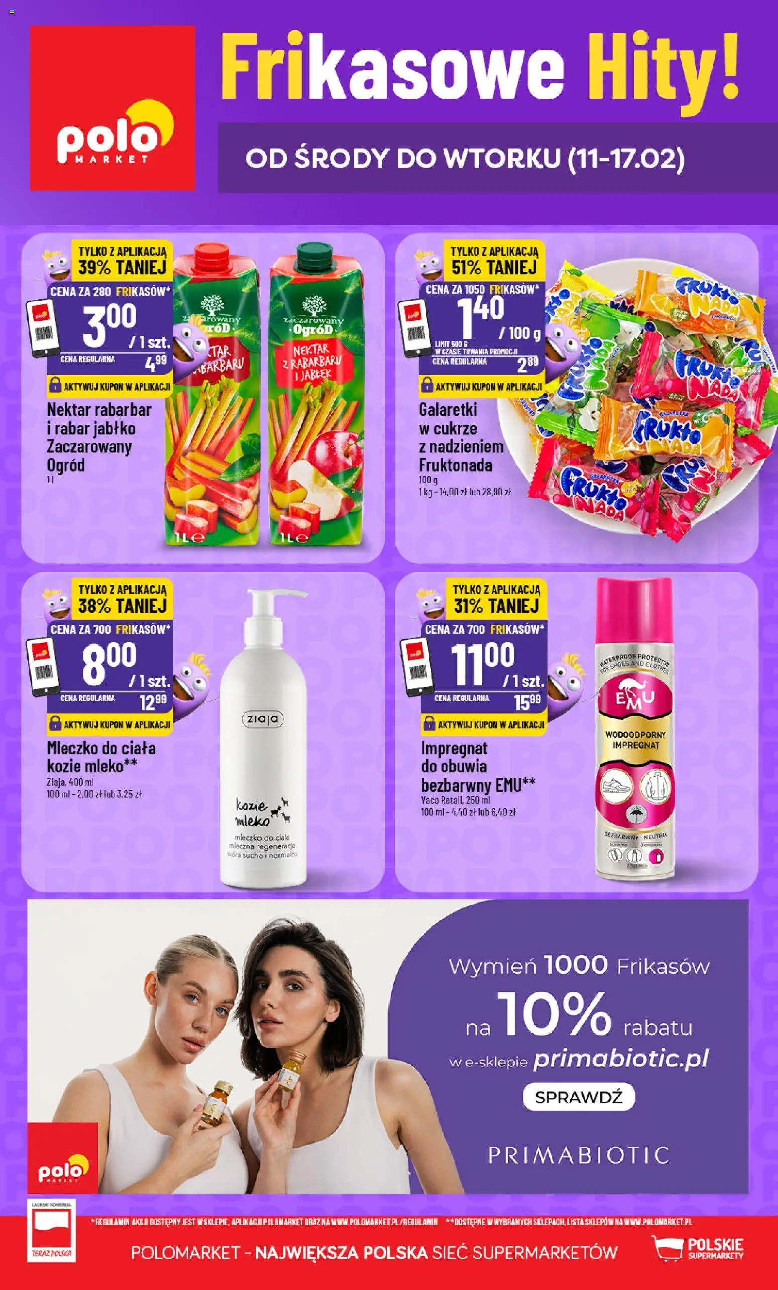 Pogląd gazetki "Frikasowe Hity" ze sklepu POLOmarket ważnej od 11.02.2026